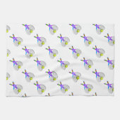 Tennisball und Rackets Handtuch (Horizontal)