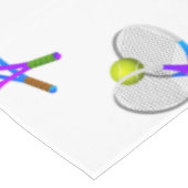 Tennisball und Rackets Tischdecke (Schrägansicht)