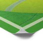 Tennisball und Zitat 017 Poster (Ecke)