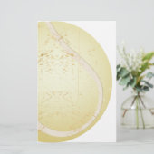 Tennisball Vintag Briefpapier (Stehend Vorderseite)