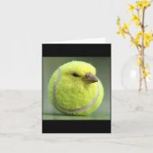 Tennisball-Vogel Karte (Gelbe Blume)