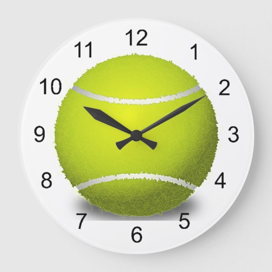 Tennisball-Wanduhr Große Wanduhr (Vorderseite)