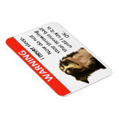 Tennisball-Warnung (Border Collie) Magnet (Rechte Seite)