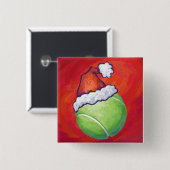 Tennisball Weihnachten Button (Vorne & Hinten)