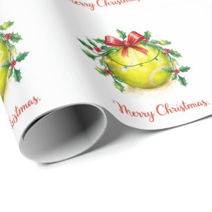 Tennisball-Weihnachten  Geschenkpapier
