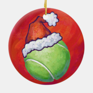 Tennisball-Weihnachten Keramikornament