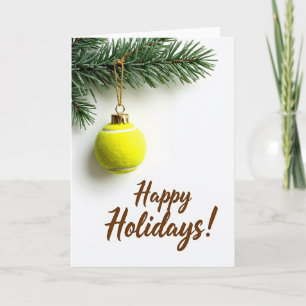 Tennisball-Weihnachtskarte Karte