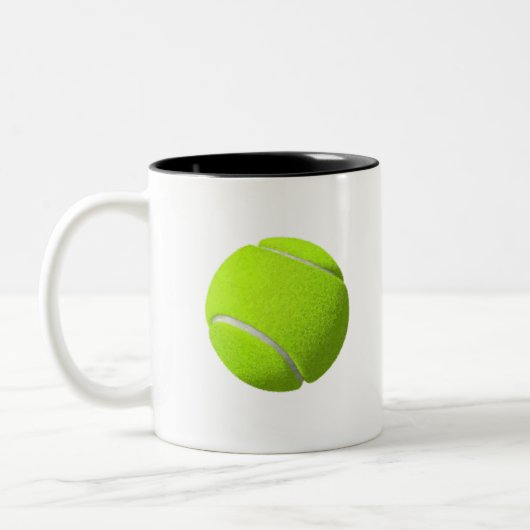 Tennisball Zweifarbige Tasse (Links)
