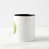 Tennisball Zweifarbige Tasse (Mittel)