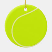 Tennisball Zweiseitige Ornament Runde (Hinten)