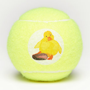 Tennisbälle mit Kleiner Gelbente - individuell ein