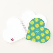 Tennisbälle mit Monogramm Notizblock (Innenseite)