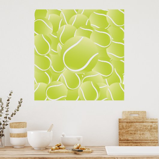 Tennisbälle Poster (Küche)
