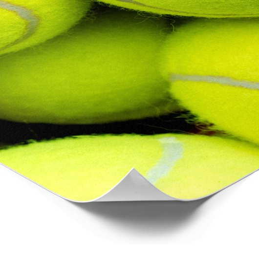 Tennisbälle Poster (Ecke)