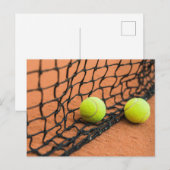 Tennisbälle Postkarte (Vorne/Hinten)