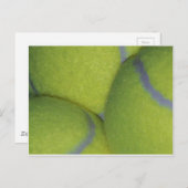 Tennisbälle Postkarte (Vorne/Hinten)