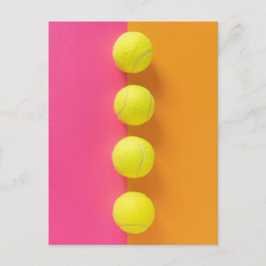Tennisbälle Postkarte (Vorderseite)
