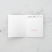 Tennisbälle und Weihnachtsbaumkarte Karte (Innenseite)