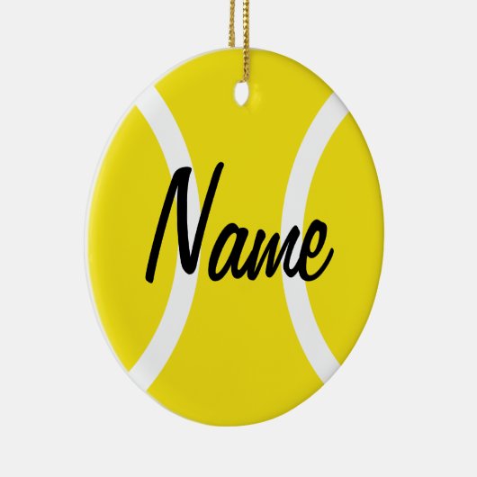 Tennisballverzierung für Weihnachtsbaum Keramik Ornament (Rechts)