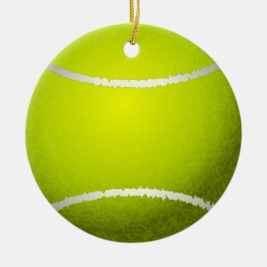 Tennisballverzierung Keramikornament (Vorne)