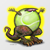 Tennisbesenfenster Fensteraufkleber (Blatt)