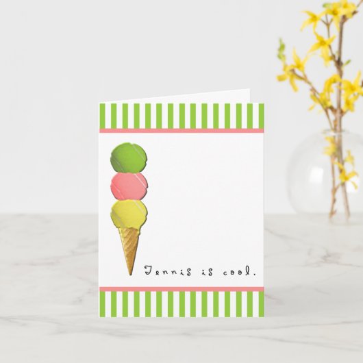 Tennisblankkarte Karte (Gelbe Blume)