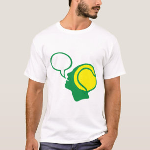 Tennisblase Kopf Figur Gesicht T-Shirt