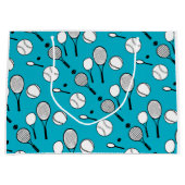 Tennisblauspaß Große Geschenktüte (Vorderseite)