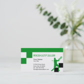 Tennisblöcke Visitenkarte (Stehend Vorderseite)