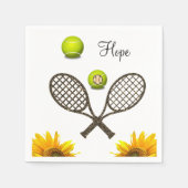 Tennisblume Papier Napkins Serviette (Vorderseite)