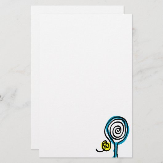 Tennisbriefpapierpapier Briefpapier (Vorne/Hinten)