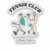 Tennisclub Aufkleber (Vorderseite)