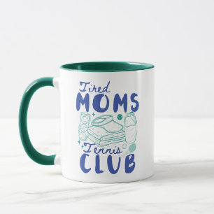 Tennisclub für müde Mütter Retro lustiger Sport Tasse