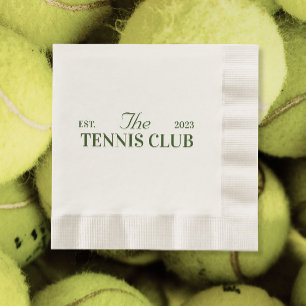 Tennisclub-Mottoparty Serviette