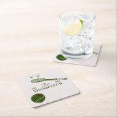 Tennisclub Party Rechteckiger Pappuntersetzer (Vor Ort)