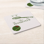 Tennisclub Party Rechteckiger Pappuntersetzer (angewinkelt)