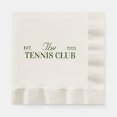 Tennisclub Party Serviette (Vorderseite)