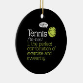 Tennisdefinition Keramik Ornament (Rechts)