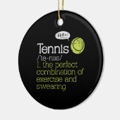Tennisdefinition Keramik Ornament (Links)