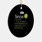 Tennisdefinition Keramik Ornament (Rechts)