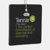 Tennisdefinition Keramikornament (Rechts)