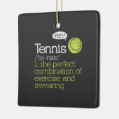Tennisdefinition Keramikornament (Links)