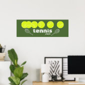 Tennisdekor Poster (Heimbüro)
