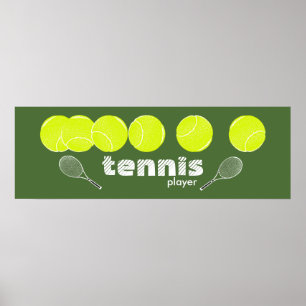Tennisdekor Poster