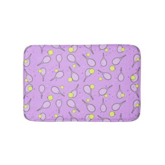 Tennisdesign Badematte (Vorderseite)