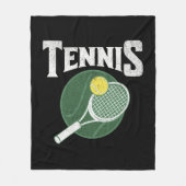 Tennisdesign Fleecedecke (Vorderseite)