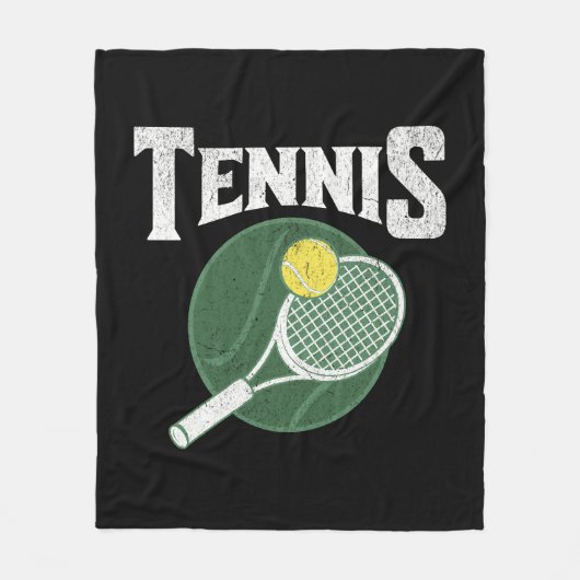 Tennisdesign Fleecedecke (Vorderseite)