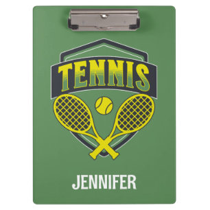 Tennisdesign für Tennisliebhaber Klemmbrett