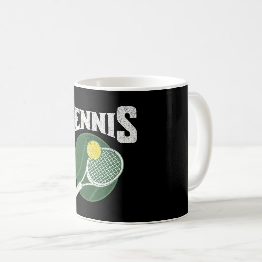Tennisdesign Kaffeetasse (VorderseiteRechts)