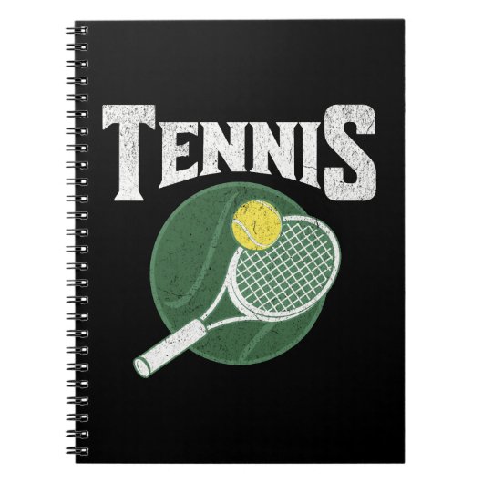 Tennisdesign Notizblock (Vorderseite)